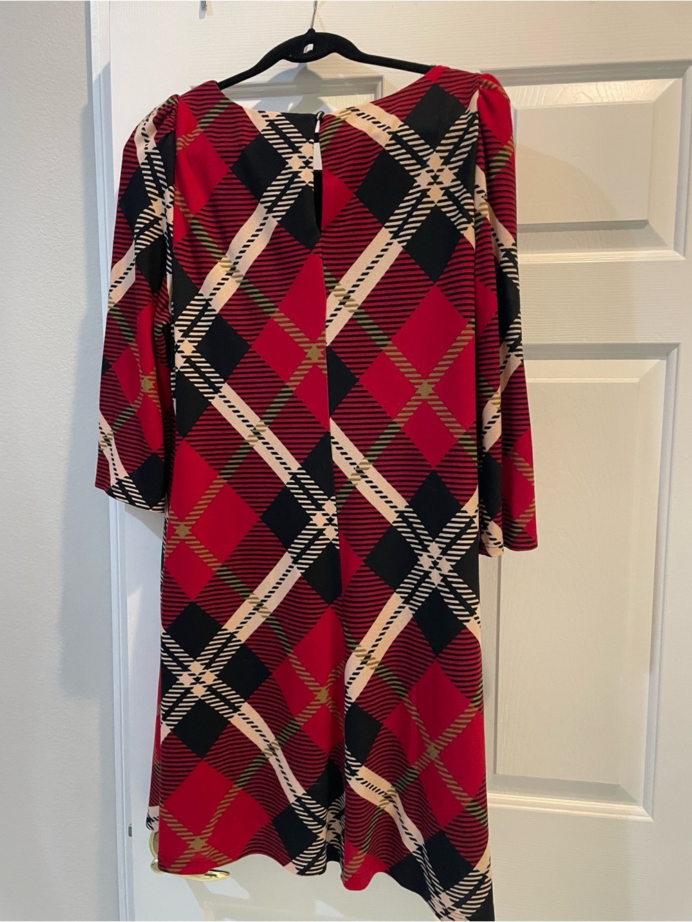 JH Collectibles Red and Black Plaid Midi Dress - Picture 4 of 6